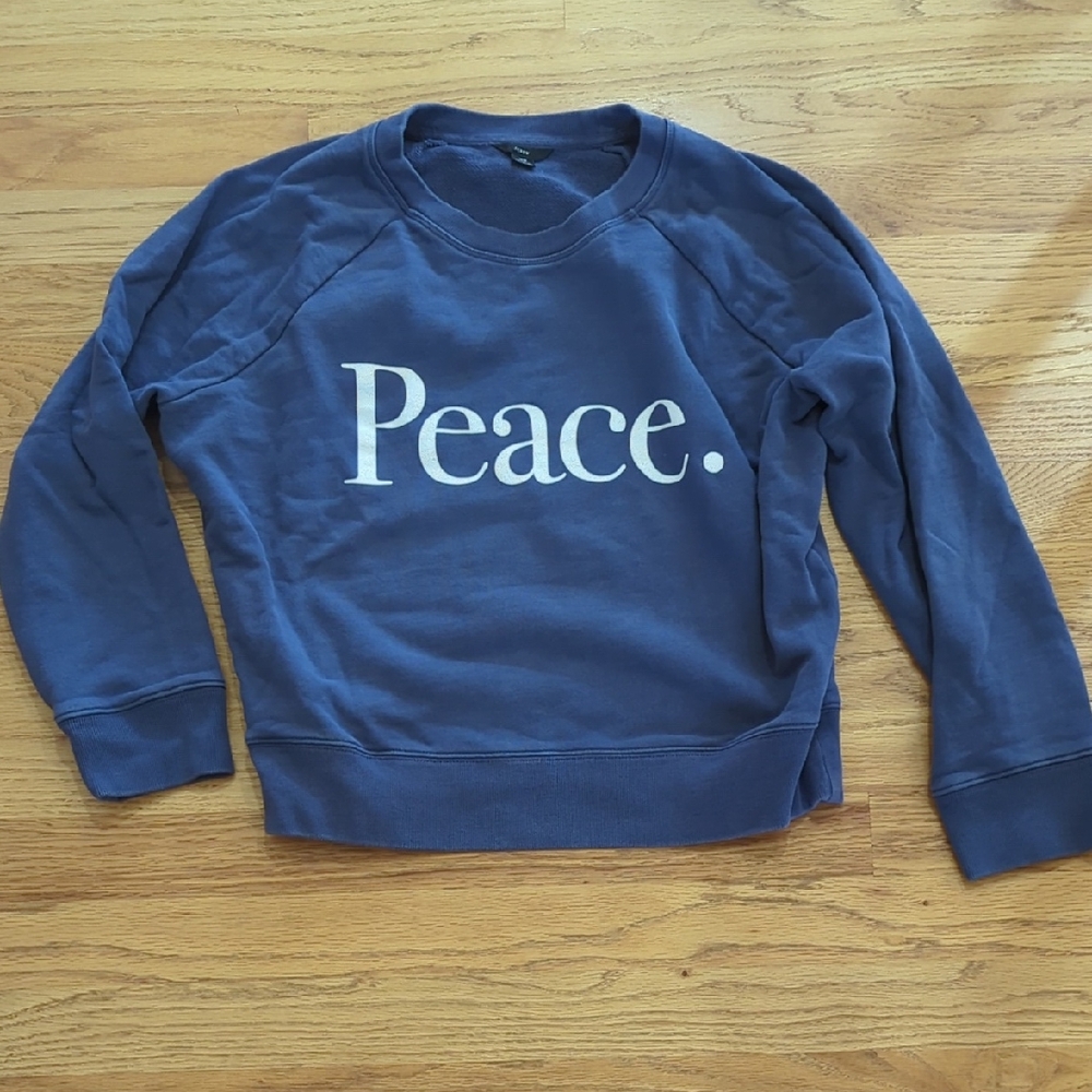 J. Crew Peace sweatshirt